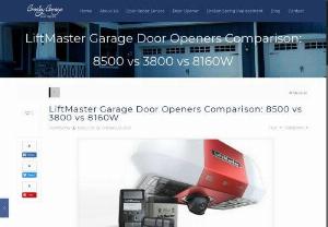 LiftMaster Garage Door Openers Comparison: 8500 vs 3800 vs 8160W - Installing a new garage door opener can make accessing your garage much more convenient. LiftMaster is one of the most popular and reliable brands for garage door openers. They offer a wide variety of opener models with different features and price points. This article will compare some of the key LiftMaster garage door opener models to help you choose the right one for your needs and budget.
