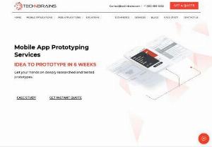 Mobile App Prototyping Services (UI/UX App Design) - TechnBrains, top software development company in the USA, offers exclusive Custom Software Development Services Let us assist you with your needs.