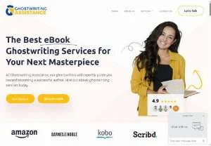 Screenshot of Ghostwriting Assistance for Authors