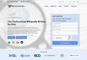 Wikipioneers - Welcome to Wikipioneers! We help people with Wikipedia. We can write, make, update, and translate Wikipedia pages. Our writers follow Wikipedias rules. They make sure the information is correct. This helps people and businesses look good online. People trust Wikipedia. If you want a better online image, talk to us. Our Wikipedia writers can improve your digital profile. Hire a writer from Wikipioneers today!