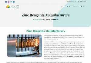 Zinc Reagents Manufacturers | Symax Labs - Symax Labs, a leading Zinc Reagents Manufacturers, pioneers in the production of high-quality organic compounds. With state-of-the-art facilities and a commitment to excellence, Symax Labs delivers premium Grignard Reagents catering to diverse industrial applications. Our stringent quality control measures ensure precision and purity, meeting global standards.