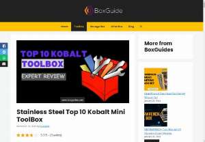 Stainless Steel Top 10 Kobalt Mini ToolBox - Explore the durability and style of a stainless steel Kobalt mini tool box. A stainless steel Kobalt mini toolbox is a compact yet indispensable companion for DIY aficionados and professionals.