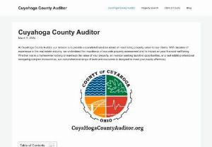 cuyahoga county auditor - The Cuyahoga County Auditor is an elected official responsible for maintaining accurate and up-to-date property records within Cuyahoga County, Ohio. This includes assessing property values, calculating property taxes, and ensuring that all properties are properly accounted for within the county's jurisdiction. The auditor's office plays a crucial role in the administration of property taxes and the overall fiscal management of the county. Additionally, the auditor may...