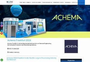 The Achema Trade Fair is the world's leading event for the process industries, - Achema Trade Fair taking place in Frankfurt, Germany, from June 10th to 14th, 2024, Achema 2024 is the upcoming edition of this prestigious trade fair. This event promises to be a hub for cutting-edge solutions addressing crucial themes like sustainability, digitalization, and hydrogen innovation.