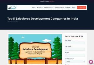 Top 5 Salesforce Development Companies In India - Atocloud is a leading Salesforce Development Company in India, with over 10 years of experience offering top-notch services. We have a dedicated team of 40+ developers with great expertise in Salesforce. Hire our Salesforce developers today to bring the best out of your CRM. Contact us for more details.
