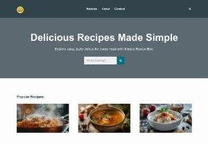 Delicious Recipes Made Simple - Are you tired of the same old recipes? Do you find yourself searching endlessly for meal inspiration? Look no further! Simple Recipe Box is here to revolutionise your culinary experience. Our platform is dedicated to bringing you a vast array of easy, tasty dishes for every mealtime occasion. At Simple Recipe Box, we understand that cooking should be enjoyable, not stressful. That's why we've curated a collection of recipes that are both delicious and simple to make....