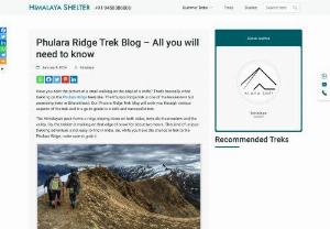 Phulara Ridge Trek - Phulara Ridge in Garhwal district of Uttarakhand starts from Sankari camp site, a hundred ninety km from Dehradun. The 27-kilometre path gains 12,345 ft in elevation, with sluggish gaits and forestalls. Symptoms of AMS can arise, however precautions which include relaxation, hydration, and steady development are beneficial. It is good from April to June, and proper cold-climate arrangements can also be made from September to November.