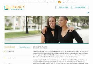 LGBT Services in Houston TX - Legacy recognizes that LGBT patients often have unique needs that require equally unique responses.