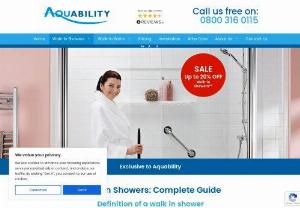 Aquability&#039;s Walk in Baths - With a focus on functionality and aesthetic appeal, the page showcases a range of walk-in showers designed to enhance safety without compromising on design.