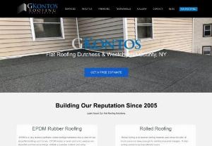 Flat Roofing Orange County NY - Asphalt roofing options offered by GKontos Roofing Specialists provides both protection and curb appeal to your home.