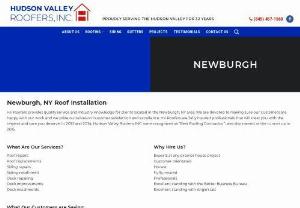 Roof Installation Newburgh NY - Hudson Valley Roofers offers expert roof installation and repairs with the highest quality materials. Hire Newburgh's roofing installation specialists, Hudson Valley Roofers!