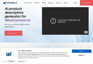WriteText.ai for WooCommerce - WriteText.ai is a user-friendly plugin for WordPress/WooCommerce, enhancing product descriptions and meta-tags creation individually or in bulk.