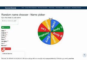 Choosing Names Made Easy: The Power of Random Name Pickers! - Are you struggling with a name for your forthcoming project, team, or even your beloved pet? With the revolutionary random name chooser tool, you can eliminate decision-making stress