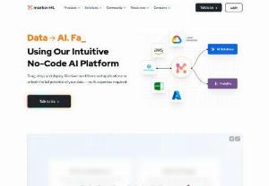 MarkovML: A No-code AI Platform for Auto EDA, App Building, and Auto ML. - MarkovML is a data-centric AI platform that rapidly empowers enterprises to accelerate their journey from data to responsible AI.