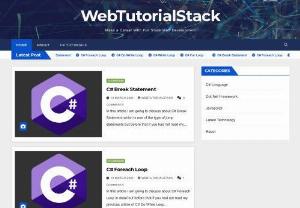 WebTutorialStack - If you want to learn web development or even better full stack web development then must visit this website.