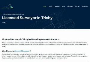 Licensed Surveyor Services | Land Surveying Expert in Trichy - In the realm of construction, a licensed surveyor plays a pivotal role in ensuring accuracy and compliance. Equipped with expertise in land measurement and mapping, a licensed surveyor provides invaluable insights crucial for project planning and execution. Whether it's determining property boundaries or assessing topographical features, their meticulous attention to detail is indispensable. Partnering with a licensed surveyor guarantees precision and adherence.