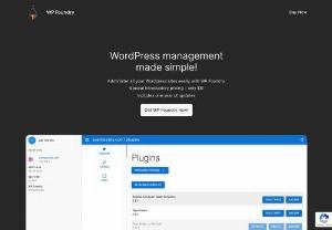 WP Foundry - A Wordpress administration application