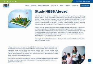 Study MBBS Abroad - The field of medical education in 2024 has witnessed remarkable growth post covid, making studying MBBS in abroad an attractive career option for many students. Studying MBBS abroad provides a unique experience to broaden your horizons, gain a global perspective, and enhance your skills and knowledge in the medical field.you will eventually Immerse yourself in a multicultural environment and acquire a successful overseas medical education.