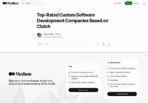 Top-Rated Custom Software Development Companies Based on Clutch - Delve into a curated selection of top-rated Custom Software Development Companies, meticulously evaluated by Clutch. Explore dynamic startups and established enterprises, offering unparalleled expertise and quality. Elevate your projects with innovative solutions tailored to your needs. Trust in our comprehensive rankings to find the perfect partner for your software development journey. 