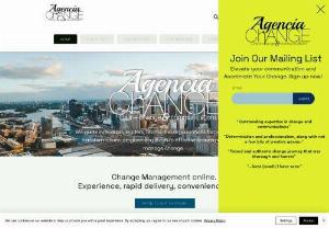 Agencia Change - We are change management specialists. We guide individuals, leaders, teams and organisations through successful transformations, empowering them to effectively communicate and manage change.  We offer mentoring, coaching, consulting and advisory services to individuals, change professionals, business leaders, teams and organisations.