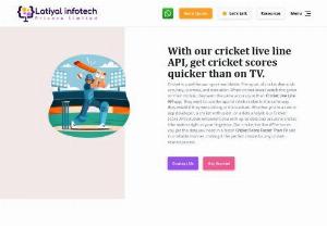 Seamless Solutions: Your Cricket Live Line API Service Provider - Latiyal Infotech is an experienced Cricket Live Line Mobile App Development Company. We offer live cricket Score Application Development Services with rich features like real-time scores, match stats, live chat, live commentary, etc.
