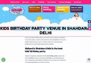 Top Birthday Party Venue Near Shahdara: Celebrate at Sisiland Near Shahdara! - Sisiland is a birthday party venue located near Shahdara that offers a fun and engaging experience for kids. They have safe and spacious play areas, game packages (including arcade and creative games), and food packages with various options to choose from. Sisiland also provides dedicated party hosts to keep the kids entertained, allowing parents to relax and enjoy the day.