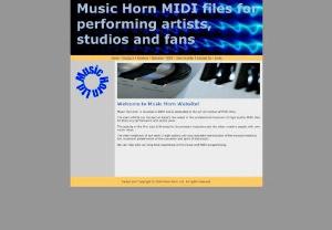 Music Horn custom MIDI files - custom MIDI files for performing artists, studios and fans