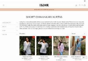 Trendy Short Chikankari Kurtas for Women | Ekdor - Discover a range of stylish Chikankari Short Kurtas and Kurtis at Ekdor. Explore Short Black Kurtas and Chikankari Kurtas crafted for women's fashion preferences. Shop for Short Kurtas and Kurtis in elegant Chikankari designs, perfect for any occasion. Find the perfect Short Kurta for Ladies to enhance your wardrobe with timeless style. Elevate your ethnic wear collection with Short Chikankari Kurtis and Kurta options available at Ekdor.