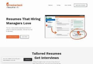 Crackerjack Resume - Tailor your resume in mintues with the Crackerjack extension. It's the easiest way to match your hard skills and experience to the dream job you're applying for. Stop getting filtered out by hiring managers!