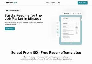 Resume builder | Cv builder - Create a professional resume effortlessly with our free resume builder. Access a wide range of free resume templates to customize your CV.