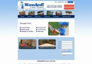 Lawn Care Services in Richmond VA - From cutting your grass weekly, to the best landscape upkeep services available in the RVA – Weeded! has what your yard needs! Please call us to confirm you are in our service area!
