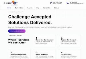 Shunyity Tech Solutions - Innovative IT Solutions | Lucknow | Bangalore | India - Discover cutting-edge IT solutions and services at Shunyity Tech Solutions. Find expert support for your business website, mobile app and digital marketing.