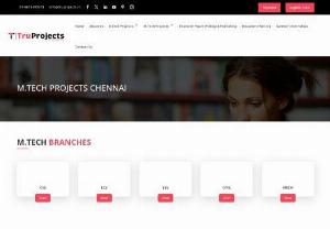 Mtech Live Engineering Projects in Chennai | Mtech Projects in Chennai - We offer Best Mtech Projects for Engineering Students in Chennai. Truprojects Provides Industry Oriented Live Projects for Mtech Engineering Students in Chennai