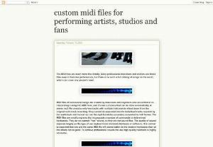 High quality MIDI files for performing artists, studios and fans - high quality professional custom midi files for musicians performing artists studios singers programmers