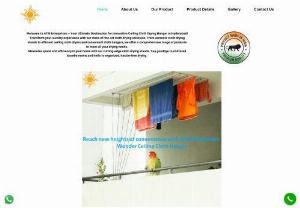 Ceiling Cloth Drying Hangers By ATM Enterprises in Hyderabad - Welcome to ATM Enterprises – Your Premier Destination for Innovative Ceiling Cloth Drying Hangers! Revolutionize your laundry routine with our ceiling cloth hangers