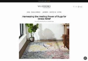 Harnessing the Healing Power of Rugs for Stress Relief - Create a serene home with color therapy rugs, utilizing soothing blues and invigorating reds for stress relief and emotional balance.