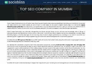 Best SEO Agency In Mumbai - Search Engine Optimization is one of the best ways of getting your brand’s online presence established. Optimizing your brand to its full potential can highly improve your brand’s visibility, as well as help it to rank higher on any search engine’s results page. As a full-service Digital Marketing Agency Mumbai, Sociobliss offers a comprehensive array of professional SEO services to get your business more visibility in search engines using only trustworthy...