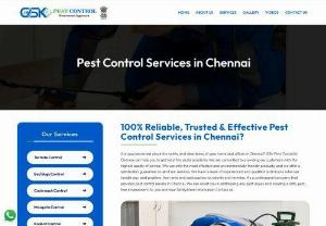 Pest Control Services in Chennai Starts Rs.850/- Onwards! - Pest Control Services in Chennai – GSK Pest Control is the best Pest Control Service provider who take care of all type of Pest Problems in Chennai.