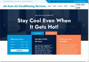 Air Care Air Conditioning Services - Air Care Air Conditioning Services is the premier Air Conditioning services company in New York City. We provide expert AC repair, installation, and maintenance service at your doorstep for both residential and commercial Air conditioning needs. Our commitment to customer satisfaction is unmatched, as we are available 24/7 to address any air conditioning needs. Trust us for reliable and efficient air conditioning solutions that will keep you cool and comfortable all year round.