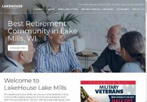 LakeHouse Lake Mills - LakeHouse Lake Mills is a welcoming haven for senior living in Lake Mills, WI. Our retirement community specializes in assisted living, respite care, and more. Learn more about our retirement community in Lake Mills, WI.
