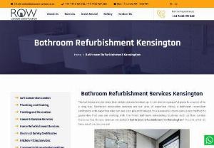 Bathroom Refurbishment Services Kensington - Hire a skilled bathroom refurbishment service provider in Kensington, expert for a seamless and top-notch transformation with Row London Construction. Contact Us Today!
