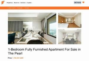 1-Bedroom Fully Furnished Apartment For Sale in The Pearl - 1-Bedroom Fully Furnished Apartment For Sale in The Pearl Qatar