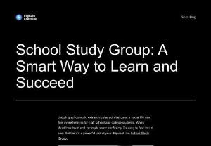 School Study Group: A Smart Way to Learn and Succeed - Group learning has been a cornerstone of education for centuries. By collaborating with peers, you can gain new perspectives, solidify your understanding, and make the learning process more engaging. This blog dives into the many benefits of a school study group, from boosting academic performance to developing valuable social skills.