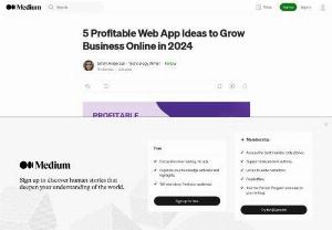 5 Profitable Web App Ideas to Grow Business Online in 2024 - Technology advancements are transforming the business landscape, which calls for modern and sophisticated web applications. To succeed in a highly competitive market, startups constantly come up with innovative ways to make apps.