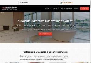Sydney Bathroom Renovations - Transform your old washroom into a luxurious retreat with NuDesign Bathroom Renovations. Serving Sydney Inner West, Lower North Shore, and Eastern Suburbs, our team boasts over 30 years of expertise in crafting bespoke washroom designs that perfectly align with your home and lifestyle. Get in touch with our friendly and skilled team today for a complimentary quote and start the journey towards your dream space!
