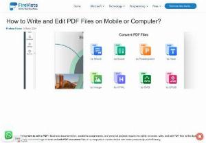 How to Write and Edit PDF Files on Mobile or Computer? - Are you wondering how to edit a PDF? Business documentation, academic assignments, and personal projects require the ability to create, write, and edit PDF files in the digital age.