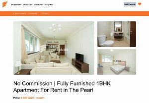 No Commission | Fully Furnished 1BHK Apartment For Rent in The Pearl - No Commission | Fully Furnished 1BHK Apartment For Rent in The Pearl.qatar