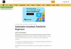Mastering Automation Anywhere: A Step-by-Step Tutorial Guide - Discover the power of Automation Anywhere through our comprehensive tutorial. Learn step-by-step processes to automate tasks, increase efficiency, and unlock the full potential of your business operations.