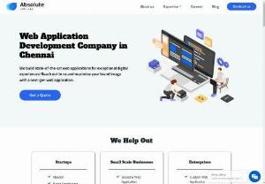 Web Application Development Company in Chennai - Skimming here to build a stunning, scalable website? Reach out to the best web application development company in Chennai to make it a digital reality!