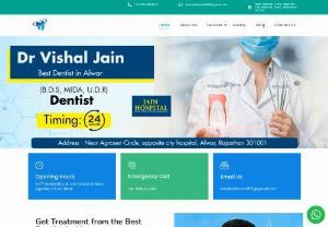 Best Dentist In Alwar - Dr. Vishal Jain can deliver treatment for Root canal treatment, Painless tooth extraction, Dental implants, Fixed tooth, Fixed denture, Tooth Cleaning and polishing, Cosmetic Treatments, Dental Restorations, and all dental issues. He has good experience in managing, treating, and handling all kinds of dental treatments.